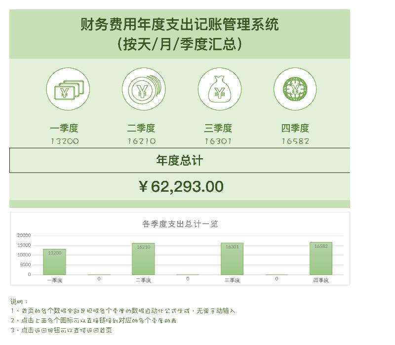 财务记账表格-excel模板-1