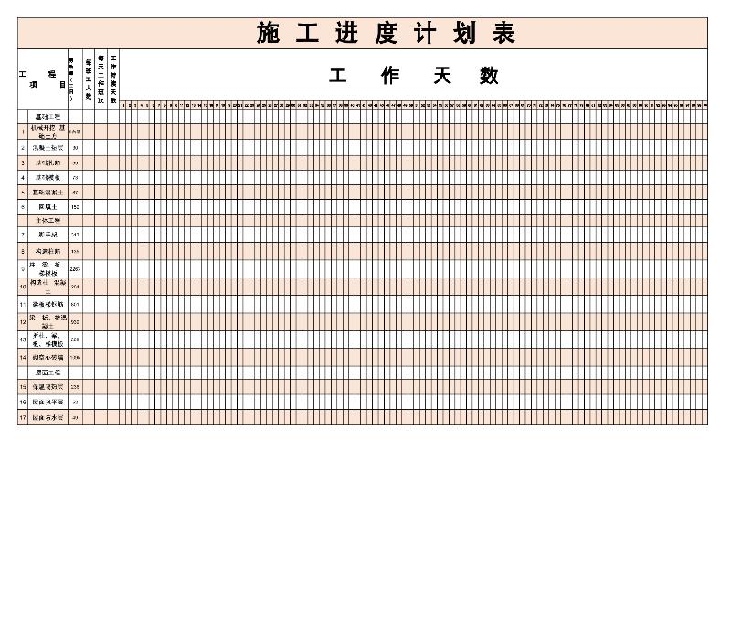 甘特图081-excel模板